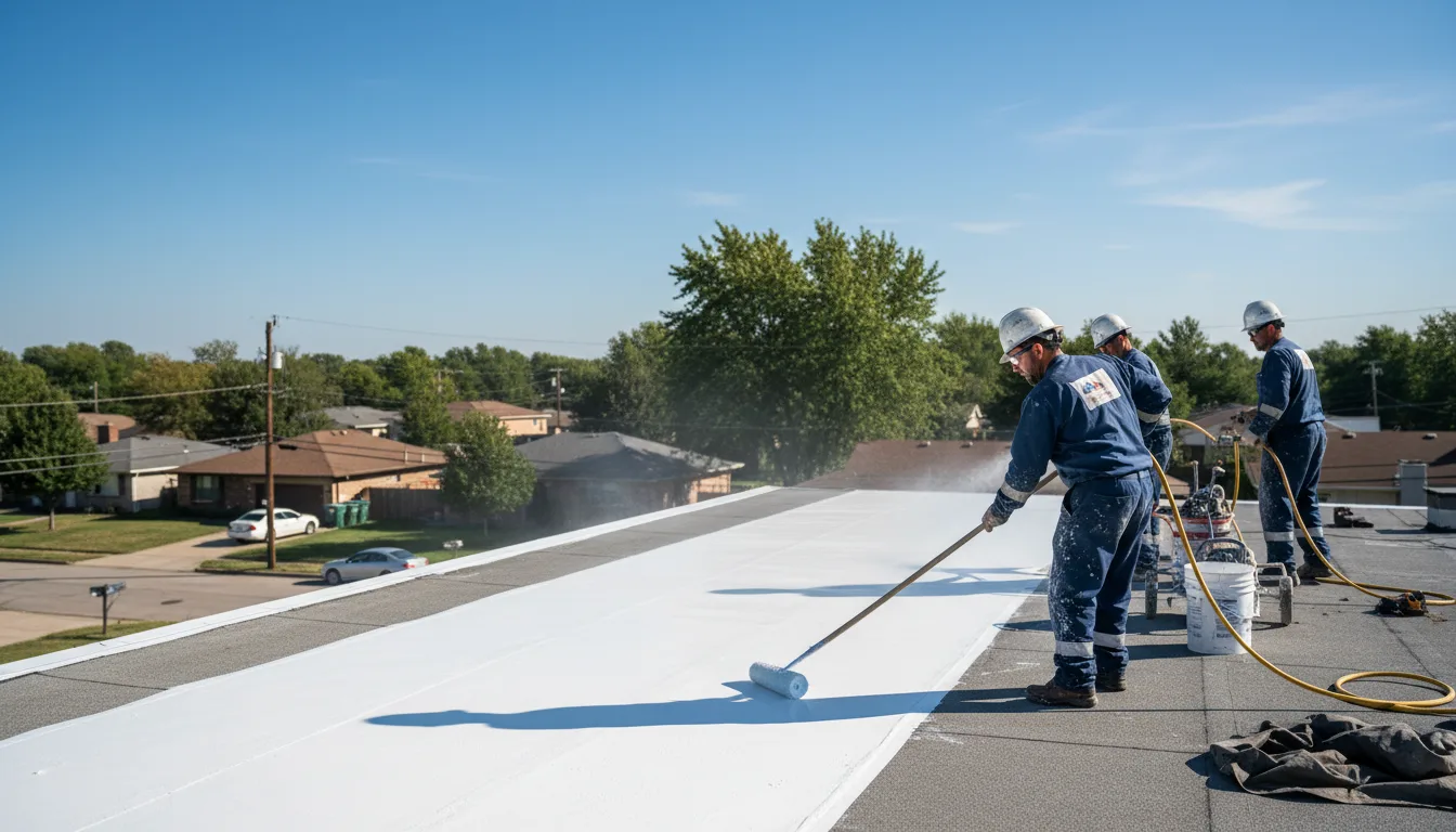 Commercial roof coating in Linwood, MI near me